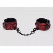 Красно-черные наручники Reversible Faux Leather Wrist Cuffs - Fifty Shades of Grey - купить с доставкой в Костроме