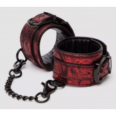 Красно-черные наручники Reversible Faux Leather Wrist Cuffs - Fifty Shades of Grey - купить с доставкой в Костроме
