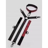 Ошейник с наручниками Reversible Faux Leather Collar and Wrist - Fifty Shades of Grey - купить с доставкой в Костроме