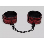 Красно-черные оковы Reversible Faux Leather Ankle Cuffs - Fifty Shades of Grey - купить с доставкой в Костроме