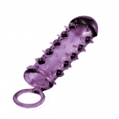 Закрытая фиолетовая насадка с пупырышками SAMURAI PENIS SLEEVE PURPLE - 14,5 см. - NMC - в Костроме купить с доставкой