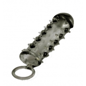 Дымчатая стимулирующая насадка с закрытой головкой SAMURAI PENIS SLEEVE BLACK - 14,5 см. - NMC - в Костроме купить с доставкой