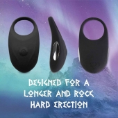 Черное эрекционное виброкольцо Thor Cockring - FeelzToys - в Костроме купить с доставкой