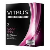 Ультратонкие презервативы VITALIS PREMIUM super thin - 3 шт. - Vitalis - купить с доставкой в Костроме