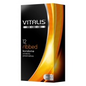 Ребристые презервативы VITALIS PREMIUM ribbed - 12 шт. - Vitalis - купить с доставкой в Костроме