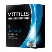 Классические презервативы VITALIS PREMIUM natural - 3 шт. - Vitalis - купить с доставкой в Костроме