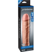 Телесная насадка Fantasy X-tensions Perfect 2  Extension - 20,3 см. - Pipedream - в Костроме купить с доставкой