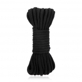 Черная хлопковая веревка для связывания Bondage Rope - 10 м. - Lux Fetish - купить с доставкой в Костроме
