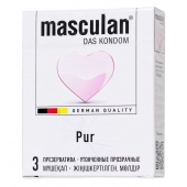 Супертонкие презервативы Masculan Pur - 3 шт. - Masculan - купить с доставкой в Костроме