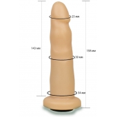Телесная насадка Harness - 15,8 см. - LOVETOY (А-Полимер) - купить с доставкой в Костроме