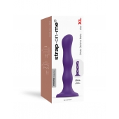 Фиолетовая насадка Strap-On-Me Dildo Geisha Balls size XL - Strap-on-me - купить с доставкой в Костроме