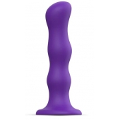 Фиолетовая насадка Strap-On-Me Dildo Geisha Balls size XL - Strap-on-me - купить с доставкой в Костроме