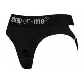 Черные трусики для насадок Heroine Lingerie Harness - size M - Strap-on-me - купить с доставкой в Костроме
