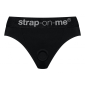 Черные трусики для насадок Heroine Lingerie Harness - size L - Strap-on-me - купить с доставкой в Костроме