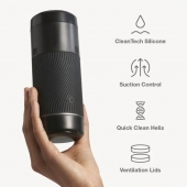 Черный мастурбатор с контролем всасывания Arcwave Pow Stroker - Arcwave - в Костроме купить с доставкой