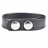 Кольцо на пенис SNAP COCK RING из искусственной кожи на клепках - BlueLine - в Костроме купить с доставкой