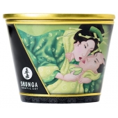 Массажная свеча Exotic Green Tea с ароматом зелёного чая - 170 мл. - Shunga - купить с доставкой в Костроме