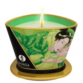 Массажная свеча Exotic Green Tea с ароматом зелёного чая - 170 мл. - Shunga - купить с доставкой в Костроме