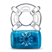 Синее эрекционное виброкольцо Pleaser Rechargeable C-Ring - Blush Novelties - в Костроме купить с доставкой