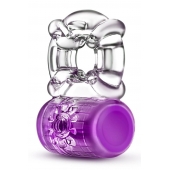 Фиолетовое эрекционное виброкольцо Pleaser Rechargeable C-Ring - Blush Novelties - в Костроме купить с доставкой