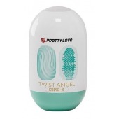 Бирюзовый мастурбатор-яйцо Twist Angel - Baile - в Костроме купить с доставкой