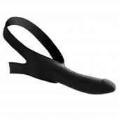Черный кляп-страпон Masters Mini Face Fuck Strap-On - 14 см. - XR Brands - купить с доставкой в Костроме
