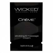 Крем для массажа и мастурбации Wicked Stroking and Massage Creme - 3 мл. - Wicked - купить с доставкой в Костроме
