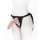 Реалистичный фаллос на поясе Harness - 20,5 см. - LOVETOY (А-Полимер) - купить с доставкой в Костроме