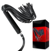 Черная кожаная плеть-флоггер - 84 см. - Notabu - купить с доставкой в Костроме