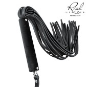 Черная кожаная плеть-флоггер - 84 см. - Notabu - купить с доставкой в Костроме