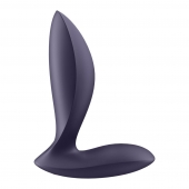 Фиолетовый анальный вибростимулятор Power Plug - Satisfyer - в Костроме купить с доставкой