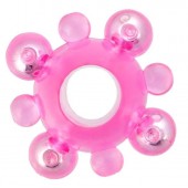 Эрекционное кольцо c бусинками - Toyfa Basic - в Костроме купить с доставкой