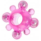 Эрекционное кольцо c бусинками - Toyfa Basic - в Костроме купить с доставкой