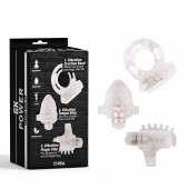 Набор из 3 прозрачных эрекционных колец с вибрацией Teasers Ring Kit - Chisa - в Костроме купить с доставкой