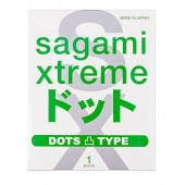 Презерватив Sagami Xtreme Type-E с точками - 1 шт. - Sagami - купить с доставкой в Костроме