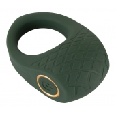Зеленое эрекционное виброкольцо Luxurious Vibro Cock Ring - Orion - в Костроме купить с доставкой