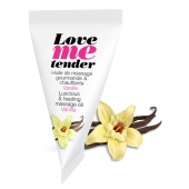 Съедобное согревающее массажное масло Love Me Tender Vanilla с ароматом ванили - 10 мл. - Love to Love - купить с доставкой в Костроме