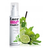Съедобное согревающее массажное масло Love Me Tender Mojito с ароматом мохито - 100 мл. - Love to Love - купить с доставкой в Костроме