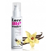 Съедобное согревающее массажное масло Love Me Tender Vanilla с ароматом ванили - 100 мл. - Love to Love - купить с доставкой в Костроме