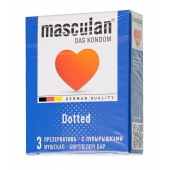 Презервативы с пупырышками Masculan Dotted - 3 шт. - Masculan - купить с доставкой в Костроме