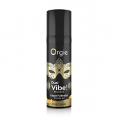 Съедобный гель Dual Vibe Pina Colada с эффектом вибрации и вкусом коктейля пина колада - 15 мл. - ORGIE - купить с доставкой в Костроме