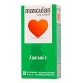 Презервативы анатомической формы Masculan Anatomic - 10 шт. - Masculan - купить с доставкой в Костроме