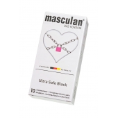 Ультрапрочные презервативы Masculan Ultra Safe Black - 10 шт. - Masculan - купить с доставкой в Костроме