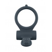 Серое перезаряжаемое эрекционное кольцо с вибрацией Power Clit - Dorcel - в Костроме купить с доставкой