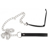 Зажим для половых губ с поводком Pussy Clamp With A Leash - Orion - купить с доставкой в Костроме
