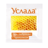 Гель-лубрикант «Услада с прополисом» - 3 гр. - Биоритм - купить с доставкой в Костроме