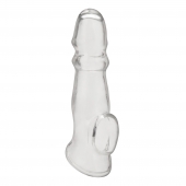 Прозрачная насадка для пениса Girthy Penis Enhancing Sleeve Extension - 17,1 см. - BlueLine - в Костроме купить с доставкой