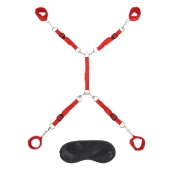 Красная фиксация на матрас Classic Bedspreader - Lux Fetish - купить с доставкой в Костроме