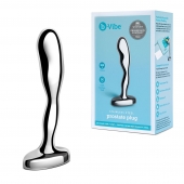 Стальной стимулятор простаты Stainless Steel Prostate Plug - 11,5 см. - b-Vibe - в Костроме купить с доставкой