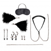 Большой эротический набор из 12 предметов Interchangeable Collar   Nipple Clips Set - Lux Fetish - купить с доставкой в Костроме